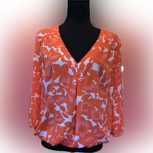 Women’s floral pattern blouse, from New York and Company, size medium